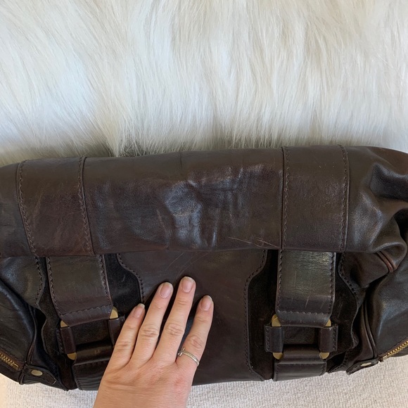 Jimmy Choo Chocolate Leather Tote - Picture 13 of 16